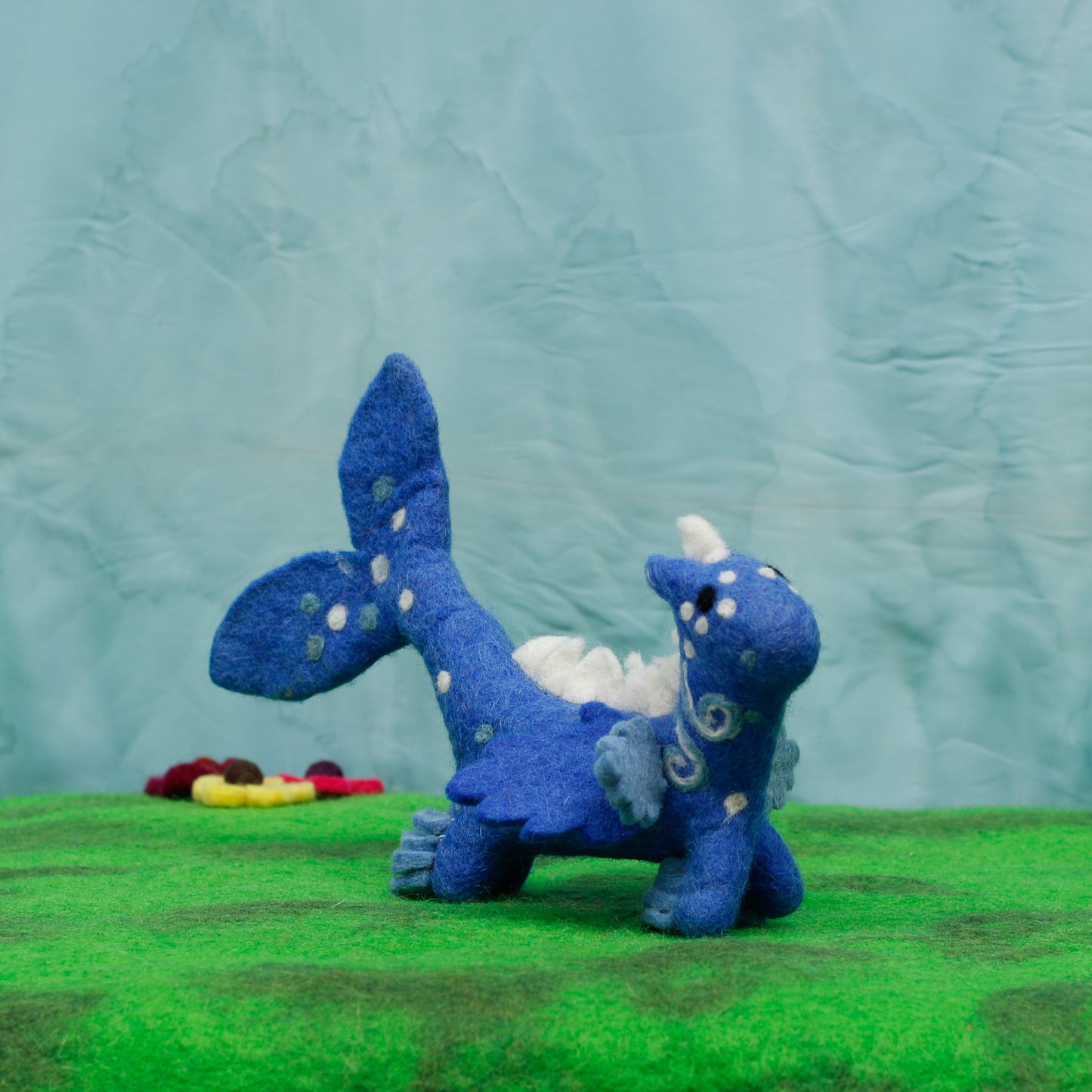 Felt Elemental Water Dragon