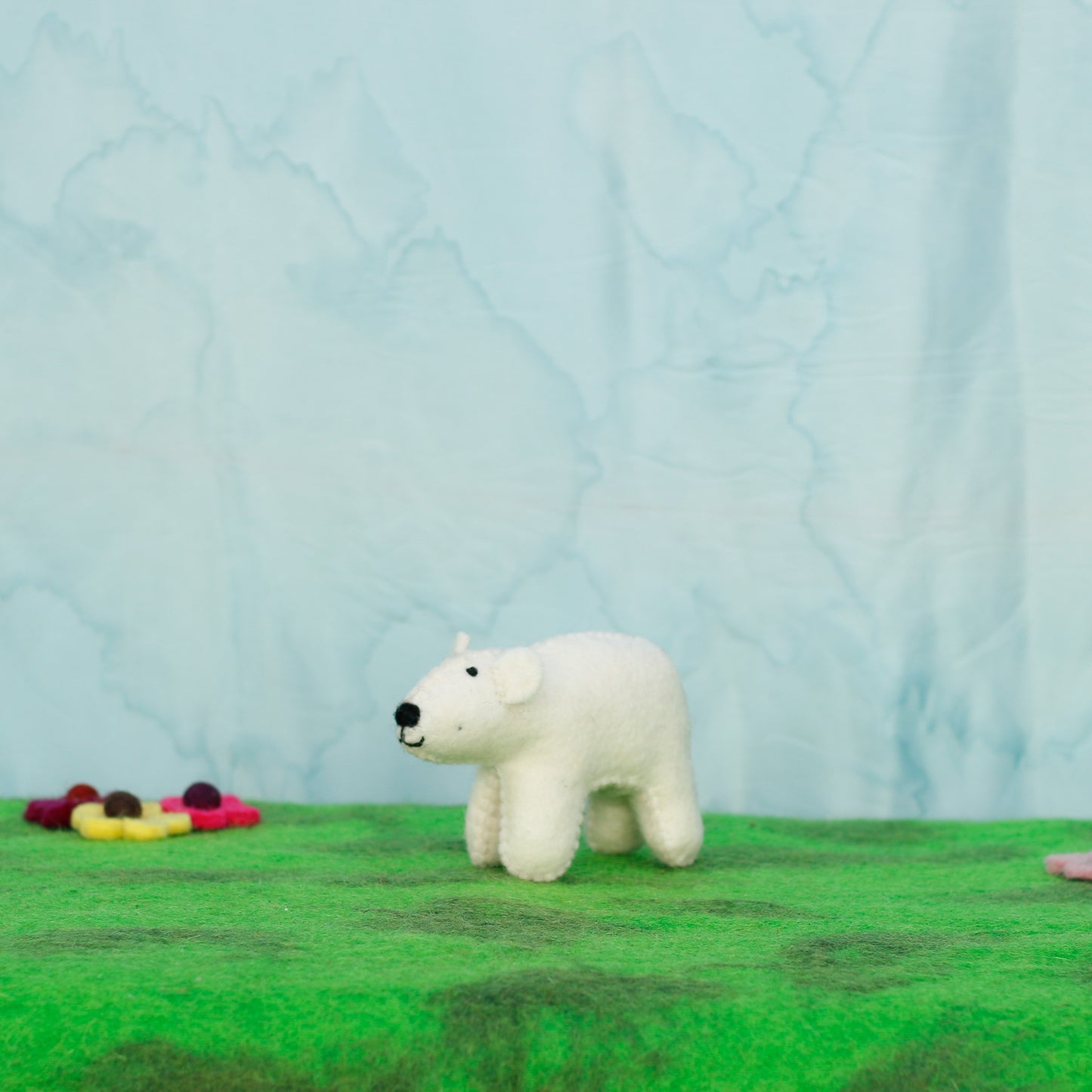 Felt Polar Bear
