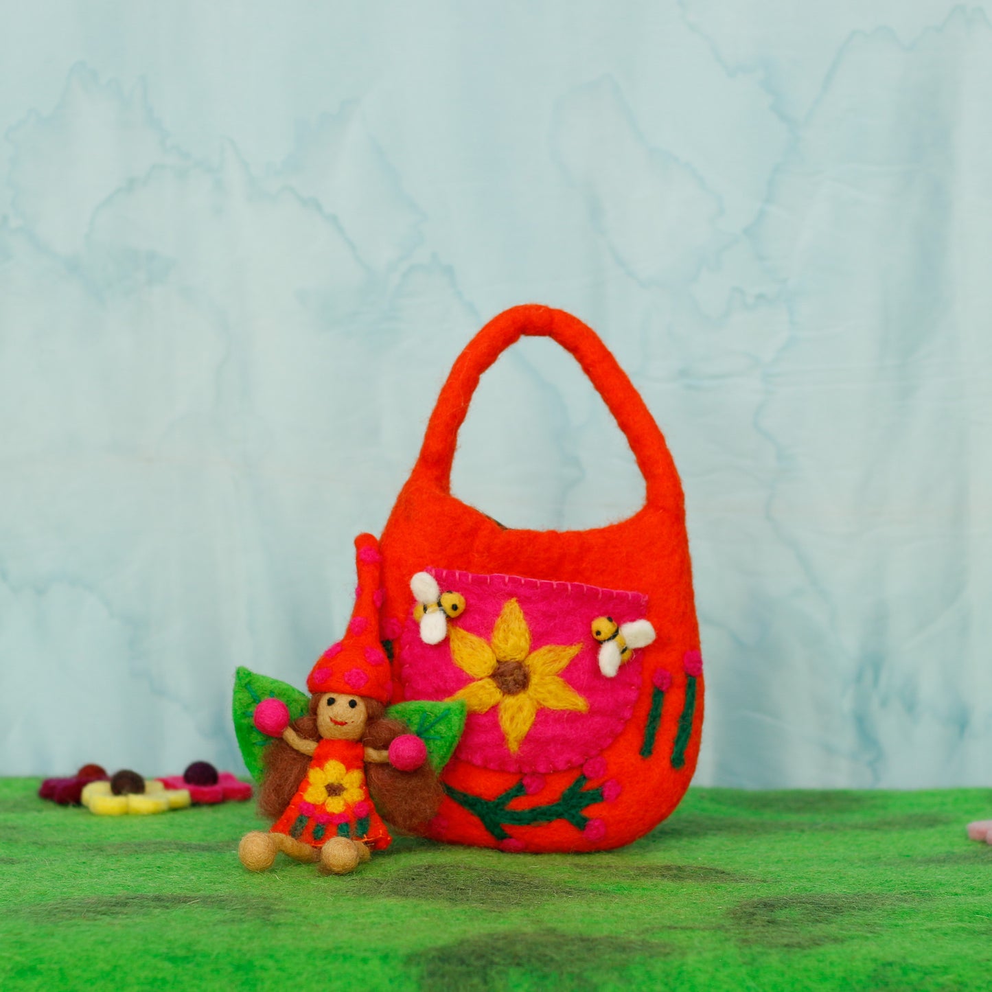 Felt Fairy Bag with Solstice Fairy