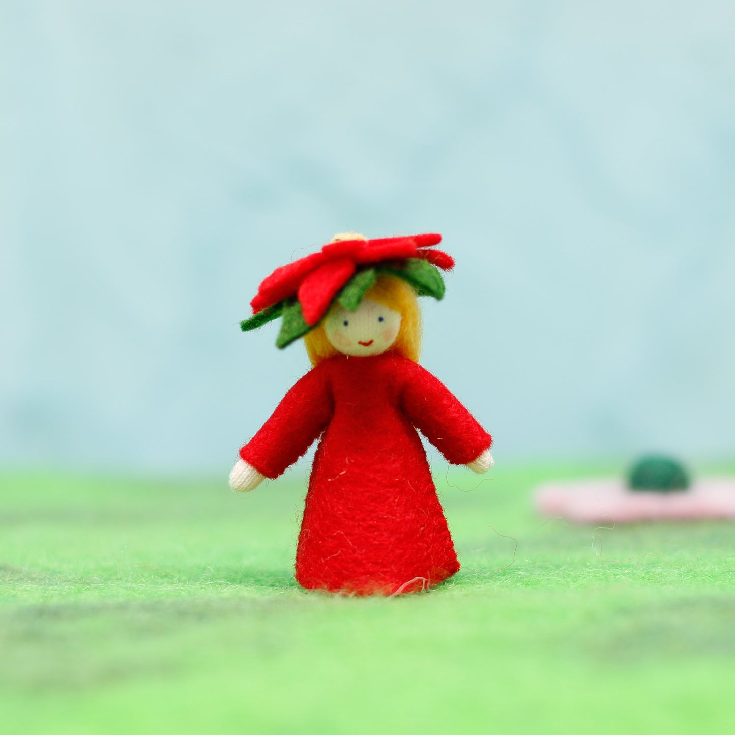 Felt Poinsettia Flower Fairy