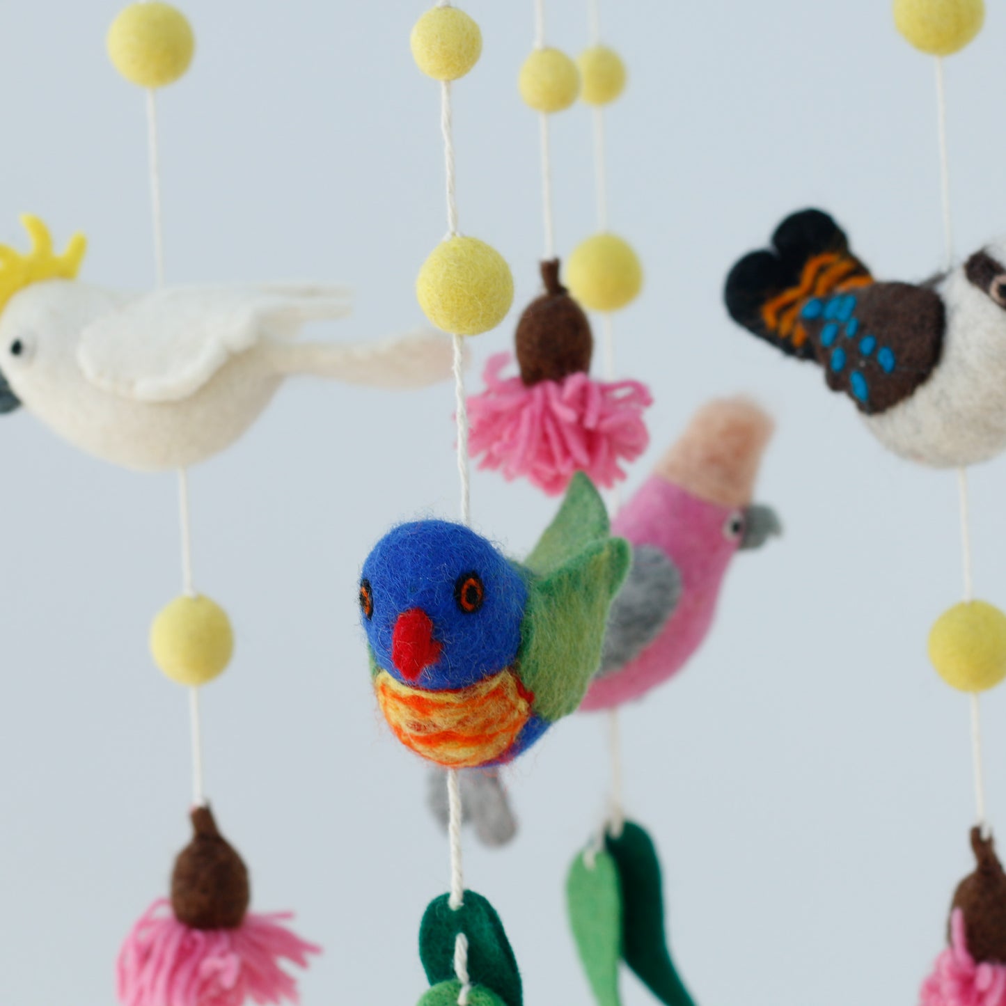Felt Australian Bird Mobile