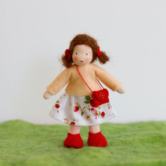 Felt Doll House Girl Brunette