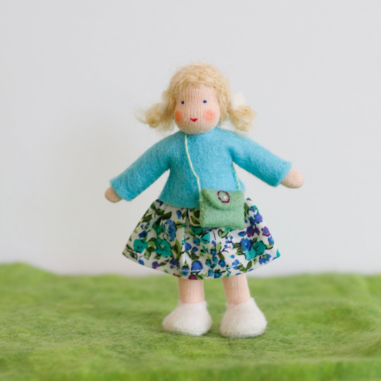 Felt Doll House Girl Blonde