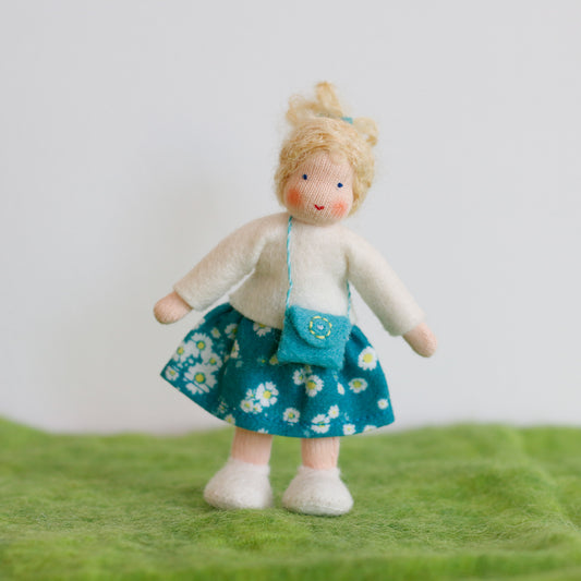 Felt Doll House Girl Blonde