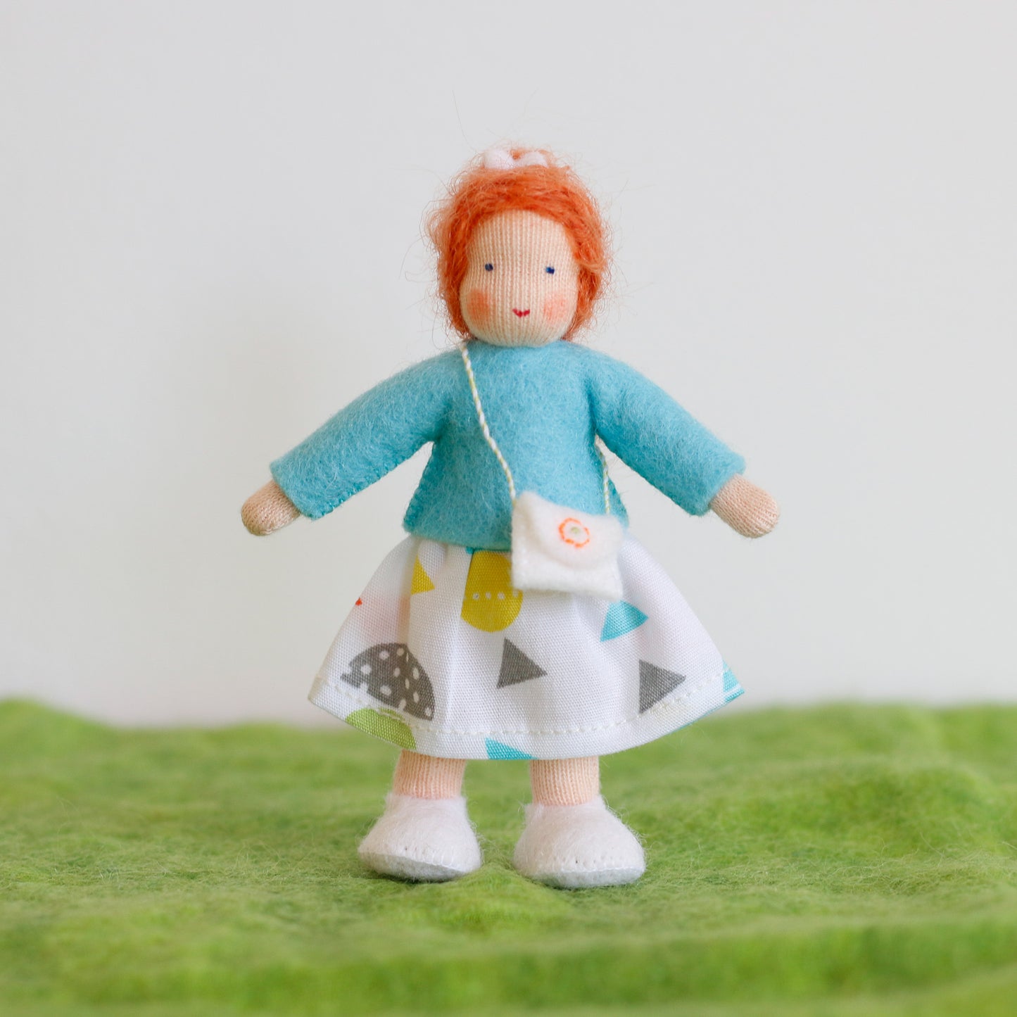 Felt Doll House Girl Auburn