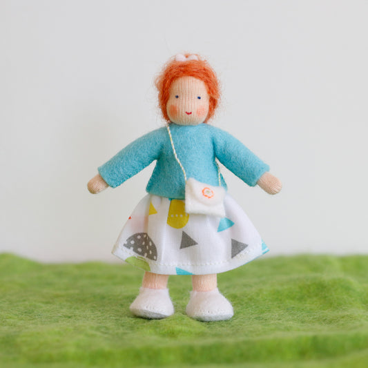 Felt Doll House Girl Auburn