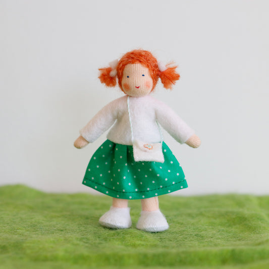 Felt Doll House Girl Auburn