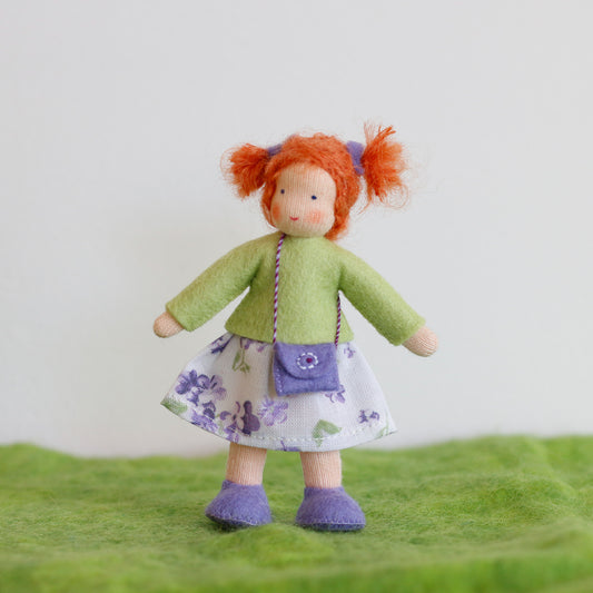 Felt Doll House Girl Auburn