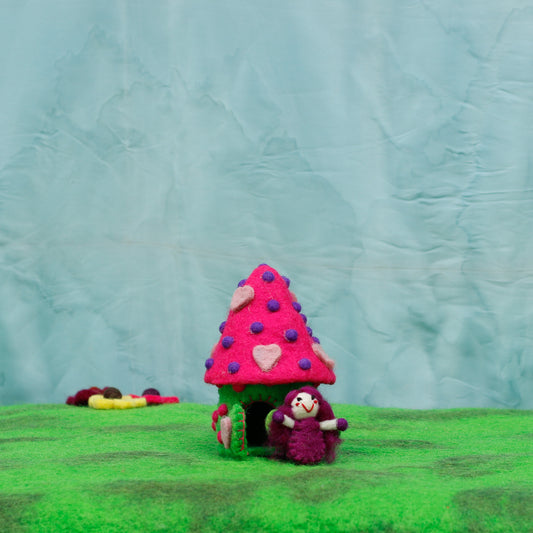 Felt Tiny Love Spirit Home with Fairy