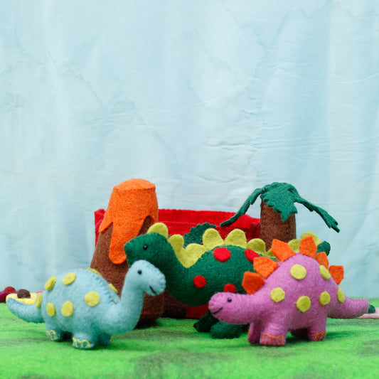 Felt Dinosaur Playset