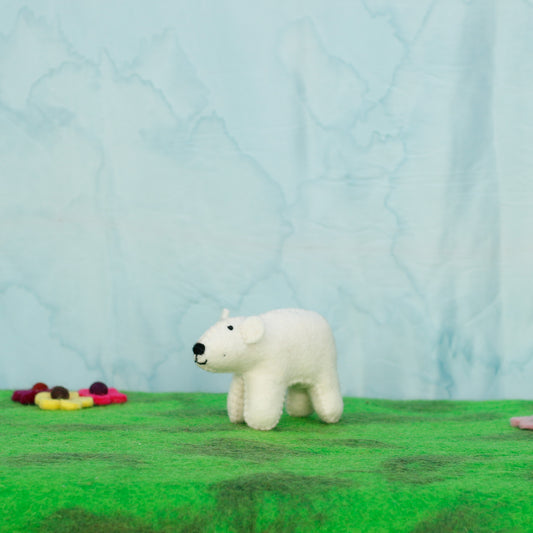 Felt Polar Bear