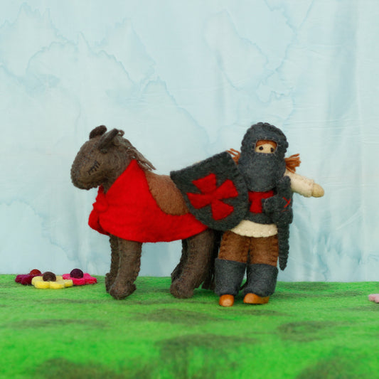 Felt Knight & Horse