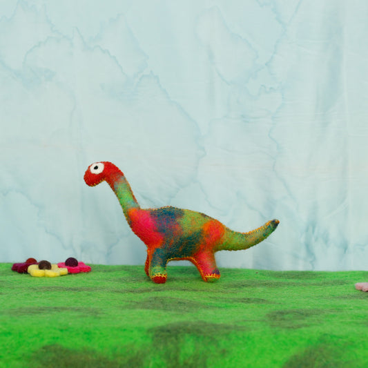 Felt Multicoloured Brontosaurus