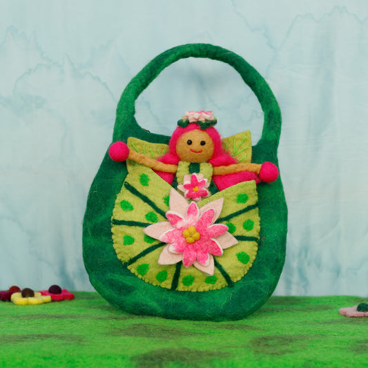 Felt Lilly Bag with Lilly Fairy