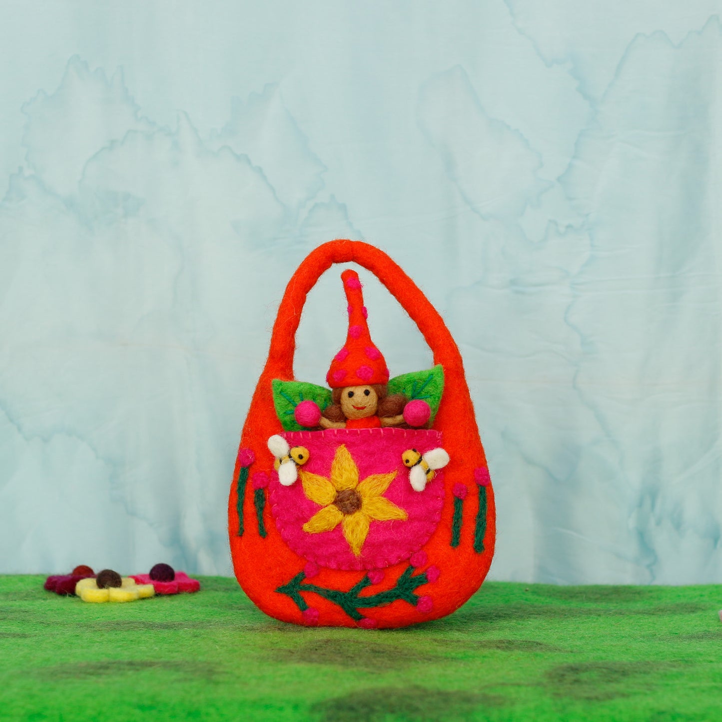 Felt Fairy Bag with Solstice Fairy