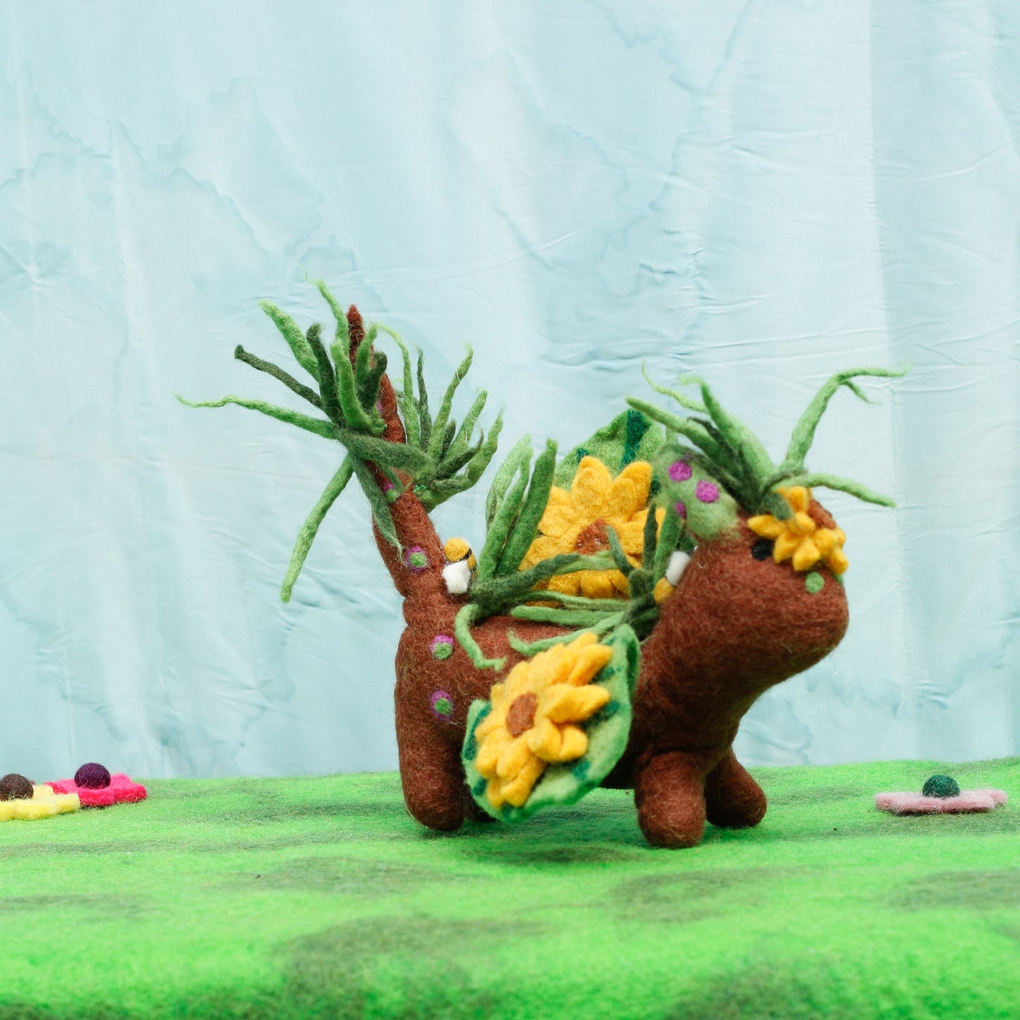 Felt Sunflower Dragon
