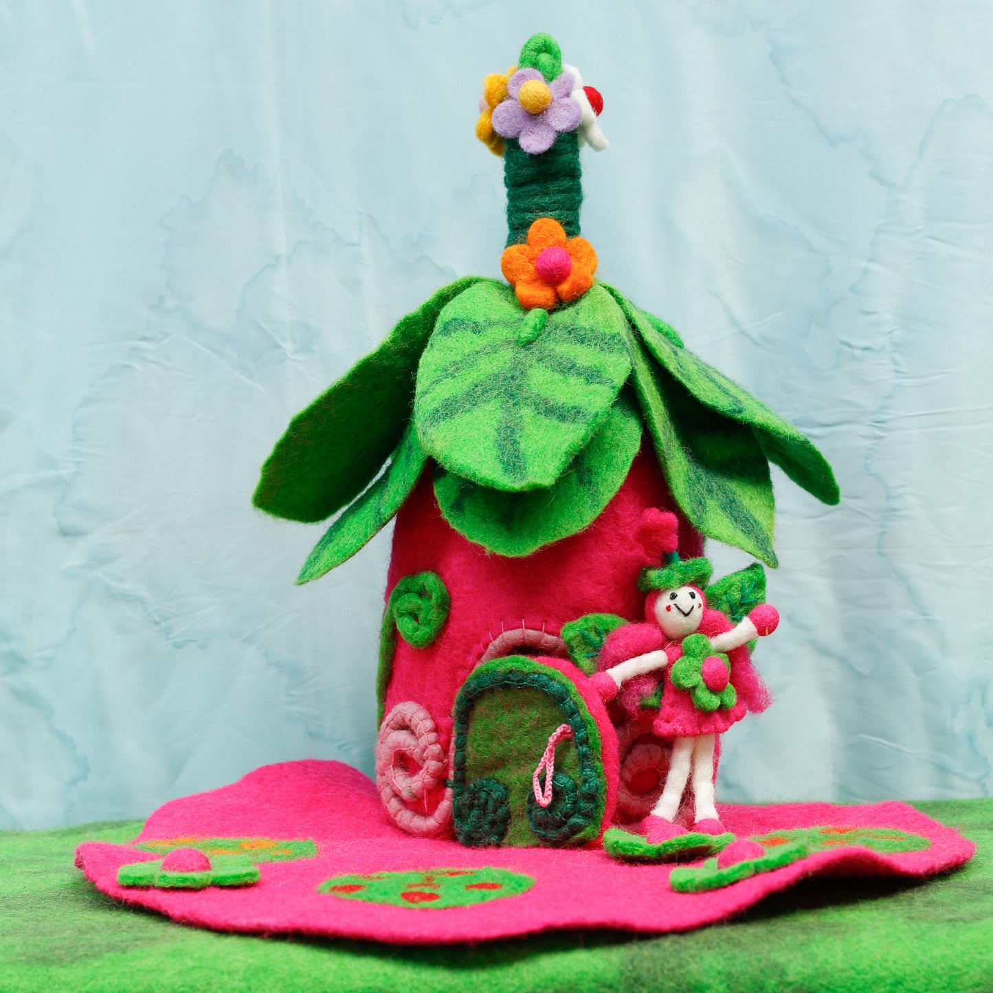Felt Garden Home with Fairy