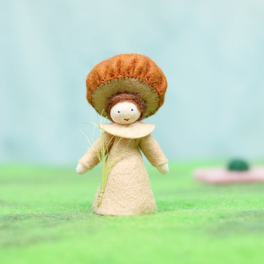 Felt Brown Toadstool Fairy