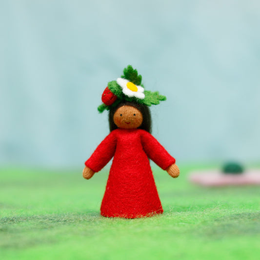 Felt Strawberry Fairy