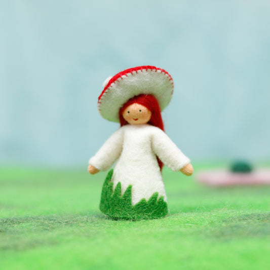Felt Red Toadstool Fairy