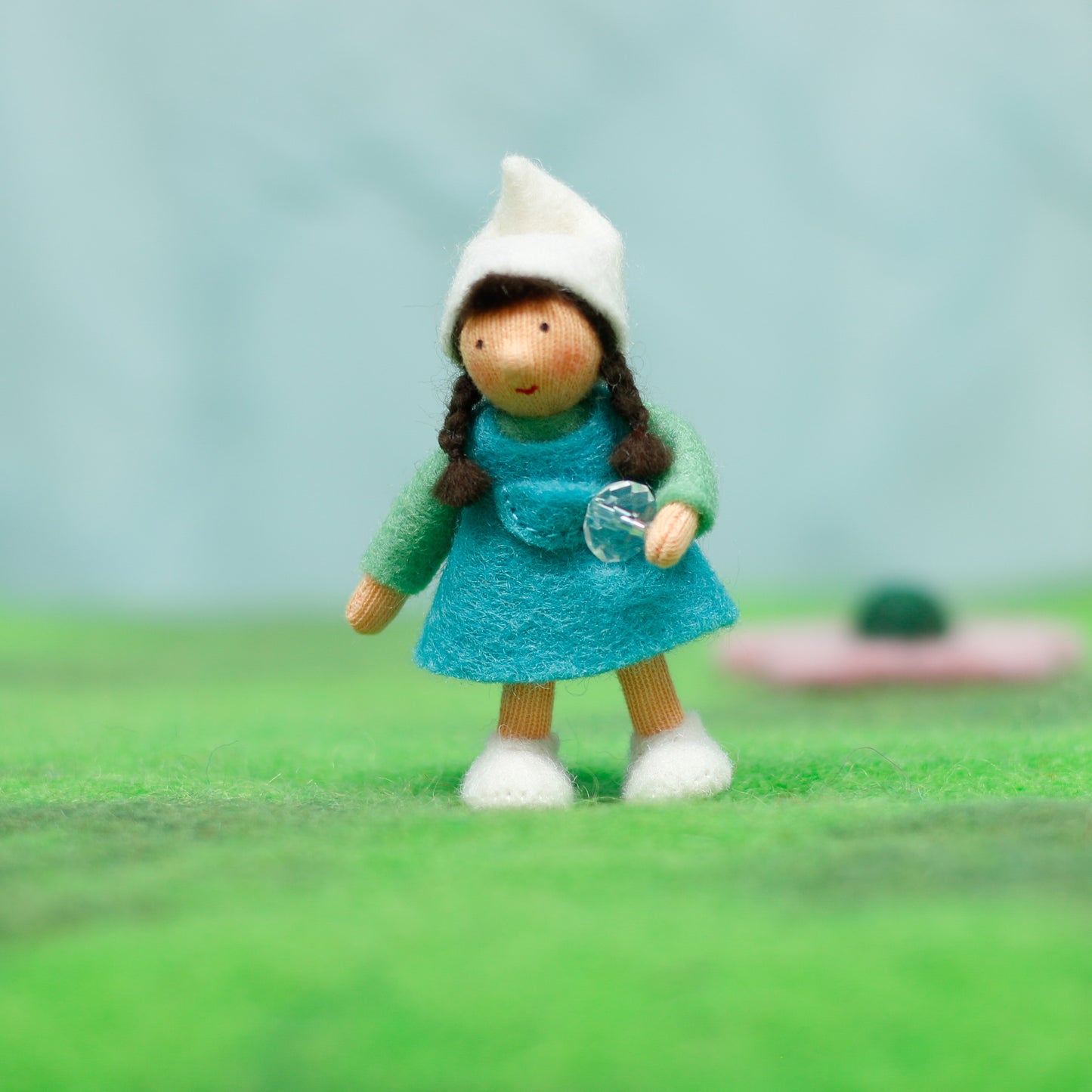 Felt Crystal Girl Gnome