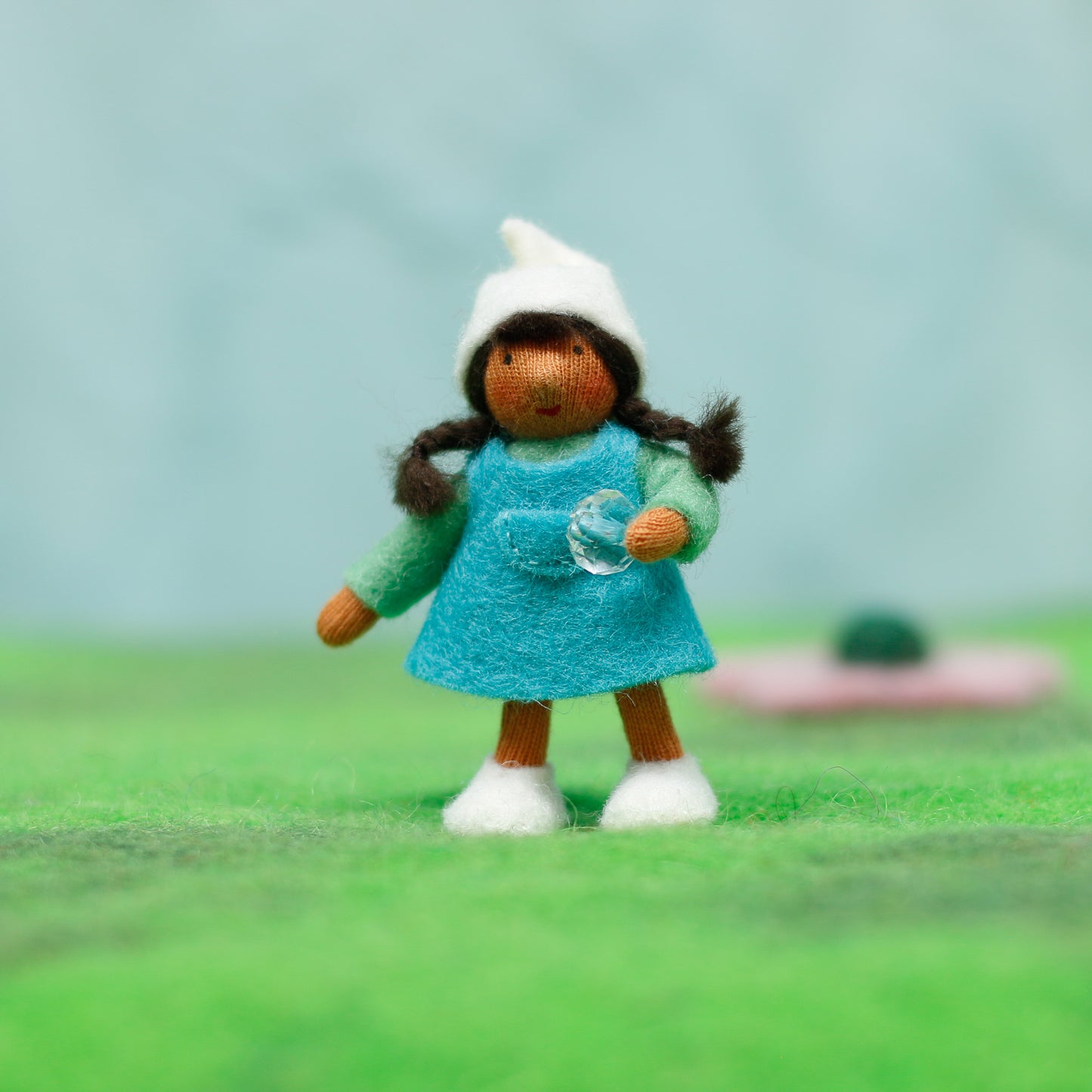 Felt Crystal Girl Gnome