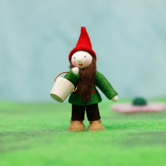 Felt Red Basket Gnome