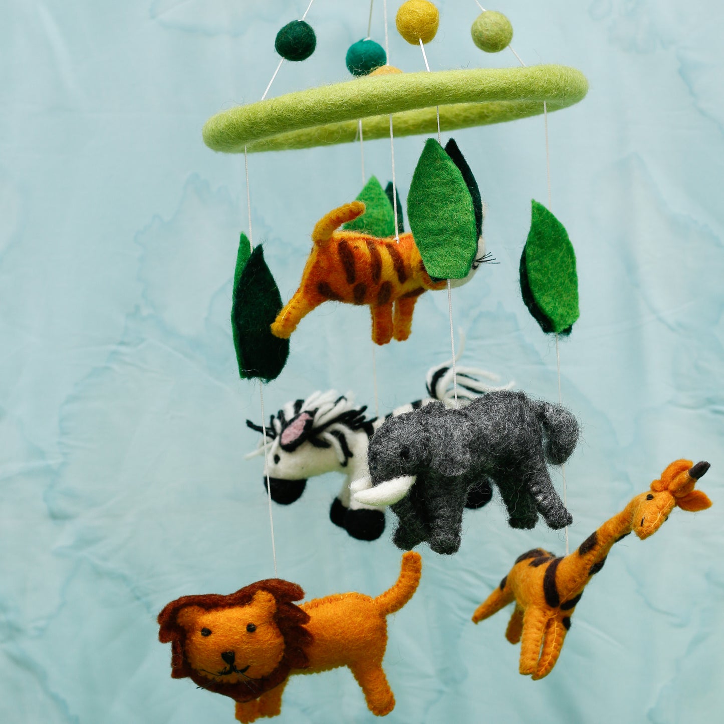 Felt African Animal Mobile