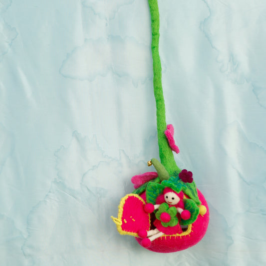 Felt Pinkie Pod with Fairy