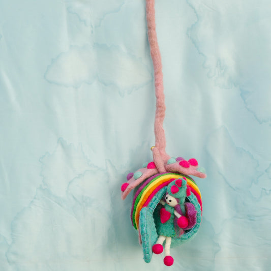Felt Rainbow Pod with Fairy