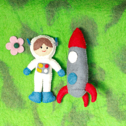 Felt Astronaut & Rocket Ship